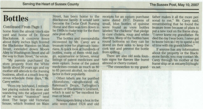 Sussex Post article - pt 2